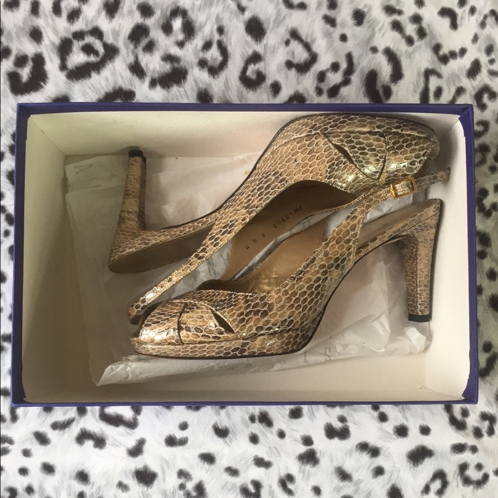 Stuart Weitzman Snakeskin Heels